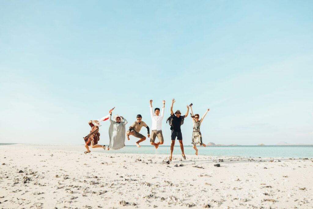 Glückliche Freundschaft und Beziehungen